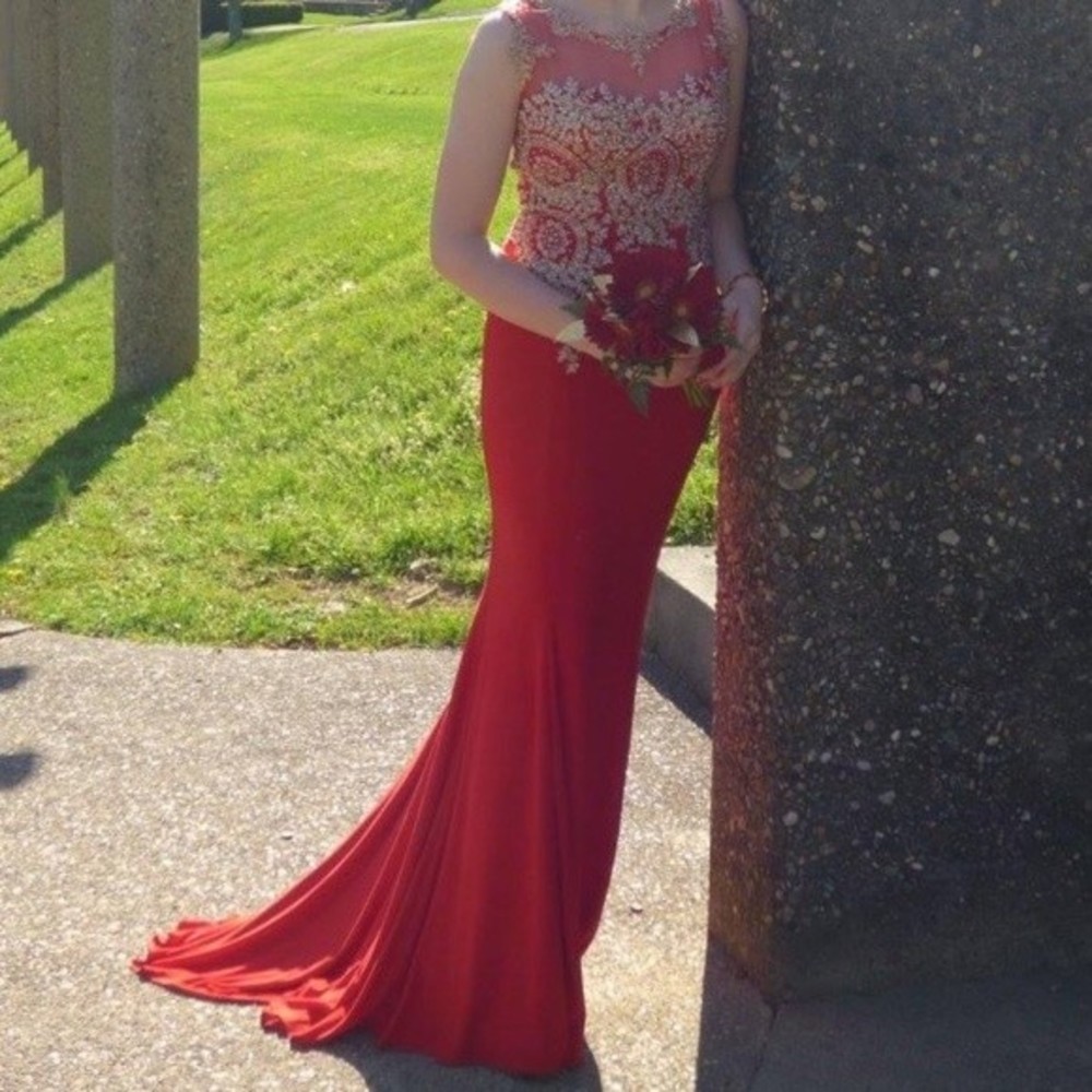 Size Medium Red Prom Dress